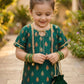 Gul-e-Zarrin – Emerald Gold Lawn Gharara Set