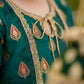 Gul-e-Zarrin – Emerald Gold Lawn Gharara Set