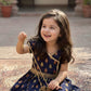 Zeenat-e-Shab – Navy Blue Lawn Angrakha Frock