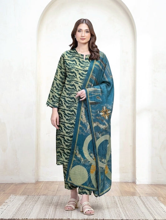 Ocean Teal – Maria.B Lawn Unstitched (3-Piece) – Direct Factory Wholesale Price