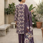 Finest Quality Lawn Unstitched 3 Piece Suit - Hamnaaz Deep Purple Floral Print